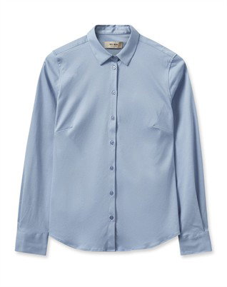 Mos Mosh - MMTina Jersey Skjorte - Bel Air Blue 